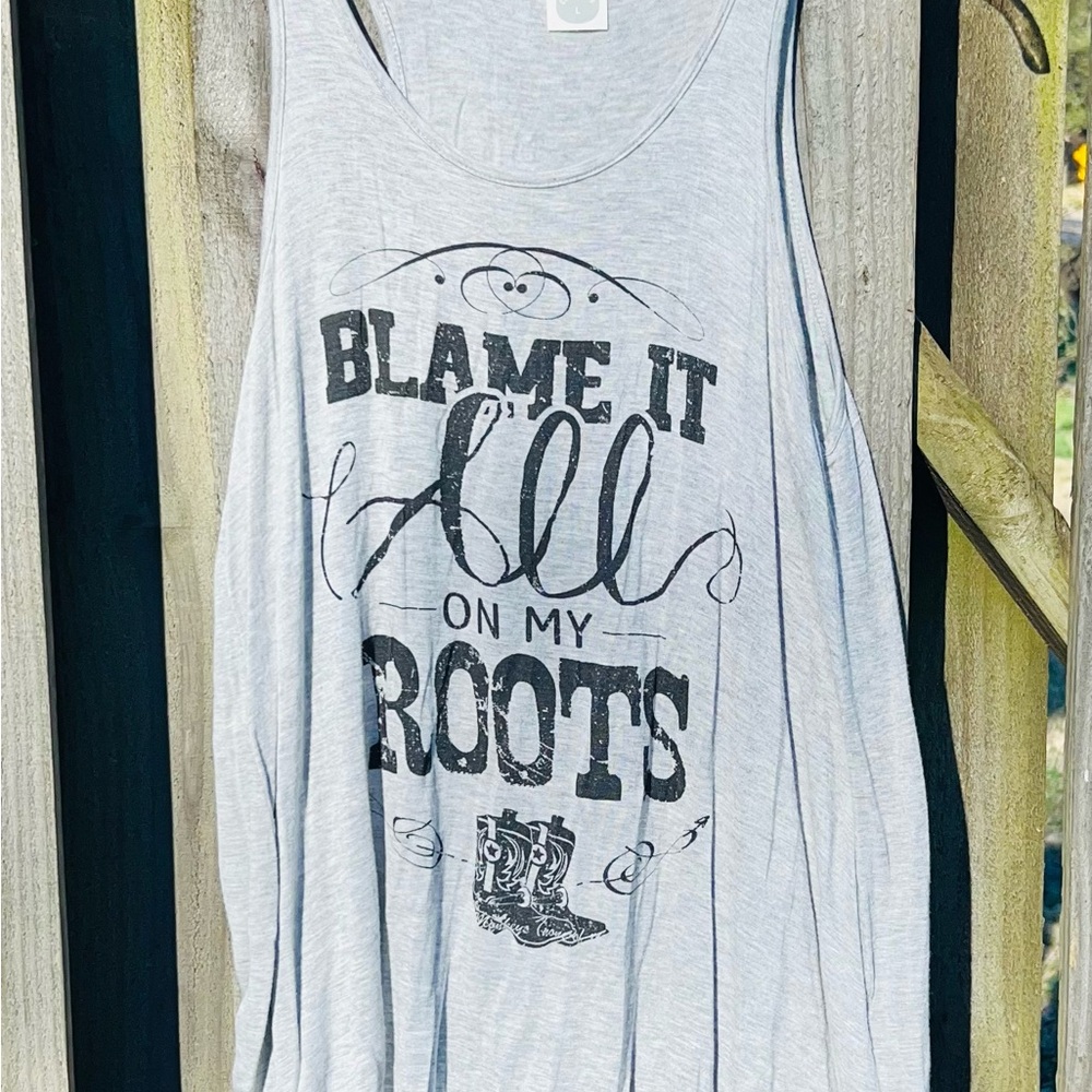 Color Bear ‘Blame It All On My Roots’ Tank Top - Gray